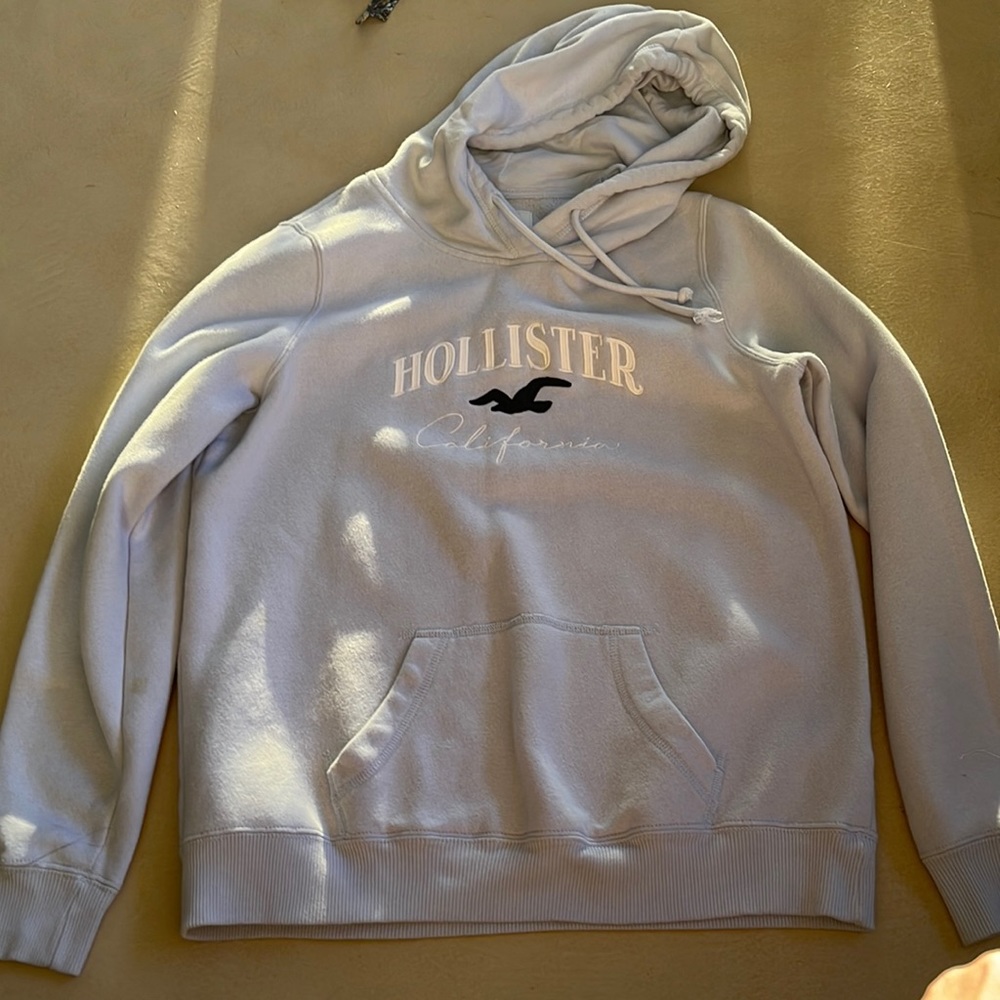 Hollister light blue sweatshirt.